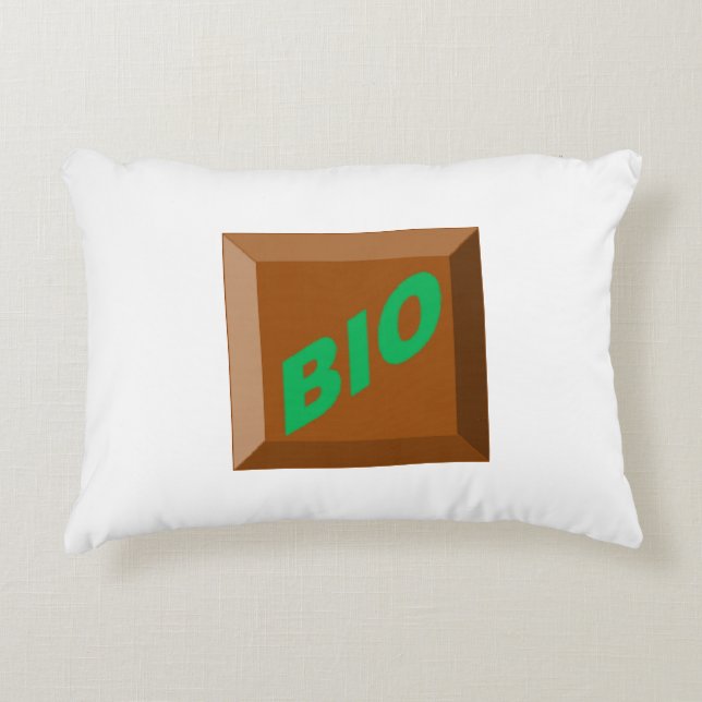 Sierkussen voor kinderen CHOCOLADE BIO Accent Kussen (Voorkant)