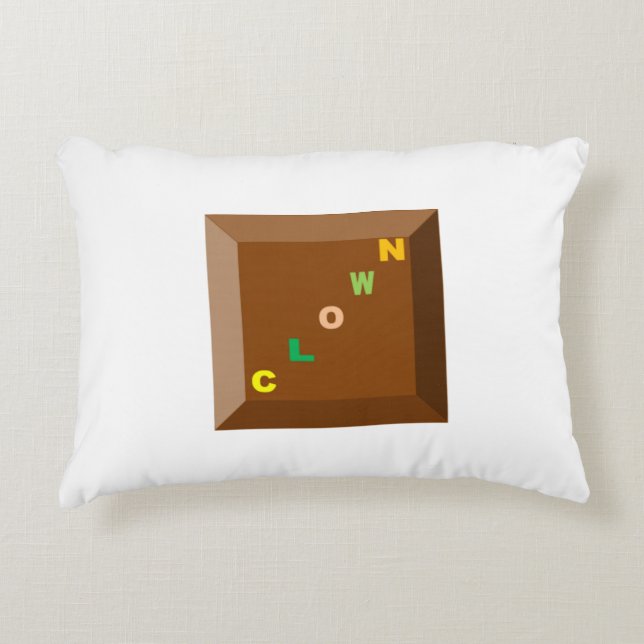 Sierkussen voor kinderen  DESIGN  CLOWN Accent Kussen (Voorkant)