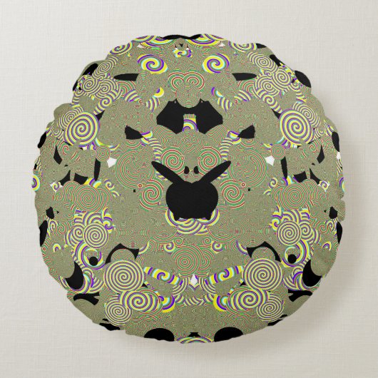 Sierkussen voor kinderen rond kussen (Voorkant)