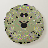 Sierkussen voor kinderen rond kussen (Achterkant)