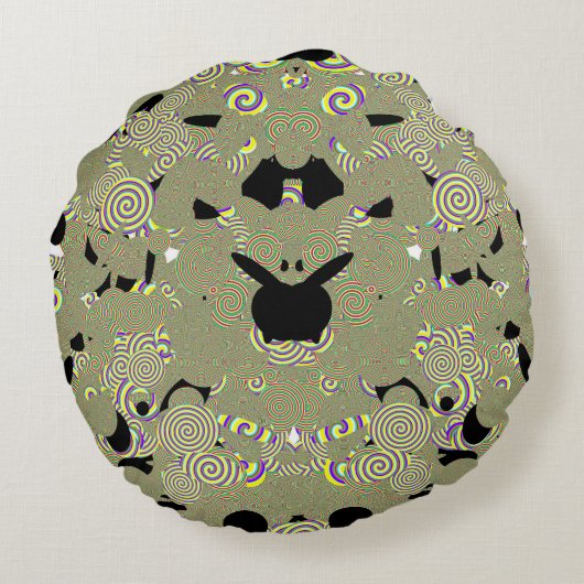 Sierkussen voor kinderen rond kussen (Achterkant)