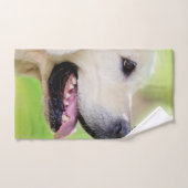 Sierkussen voor labrador en vlinder bad handdoek (Handdoek)