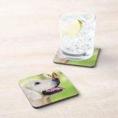 Sierkussen voor labrador en vlinder bier onderzetter (Rechterzijde)