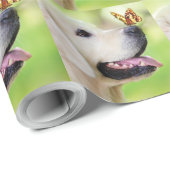 Sierkussen voor labrador en vlinder cadeaupapier (Rol Hoek)