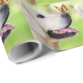 Sierkussen voor labrador en vlinder cadeaupapier (Rol Hoek)