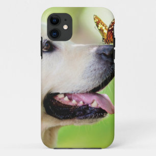 Sierkussen voor labrador en vlinder Case-Mate iPhone case