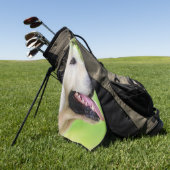 Sierkussen voor labrador en vlinder golfhanddoek (Groen)