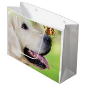 Sierkussen voor labrador en vlinder groot cadeauzakje (Voorkant Gekanteld)