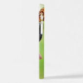 Sierkussen voor labrador en vlinder iPhone hoesje (Linkerkant)