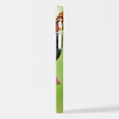 Sierkussen voor labrador en vlinder iPhone hoesje (Linkerkant)