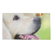 Sierkussen voor labrador en vlinder kussensloop (Achterkant)