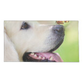 Sierkussen voor labrador en vlinder kussensloop (Achterkant-Links)