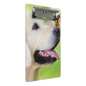 Sierkussen voor labrador en vlinder mini klembord (Schuin)