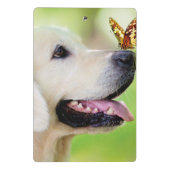 Sierkussen voor labrador en vlinder mini klembord (Achterkant)