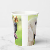 Sierkussen voor labrador en vlinder papieren bekers (Links)