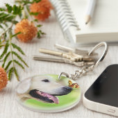 Sierkussen voor labrador en vlinder sleutelhanger (Voorkant Rechts)