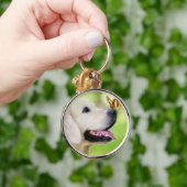 Sierkussen voor labrador en vlinder sleutelhanger (Hand)