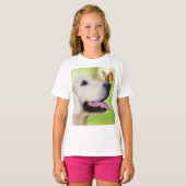 Sierkussen voor labrador en vlinder t-shirt (Voorkant volledig)