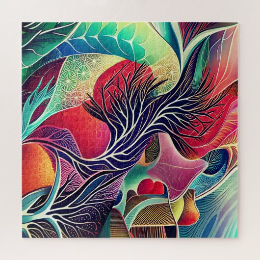 SIERKUSSEN VOOR LANDSCHAPSABSTRACTIE LEGPUZZEL (Horizontaal)