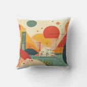 Sierkussen voor moderne Abstracte geometrische vor (Achterkant)