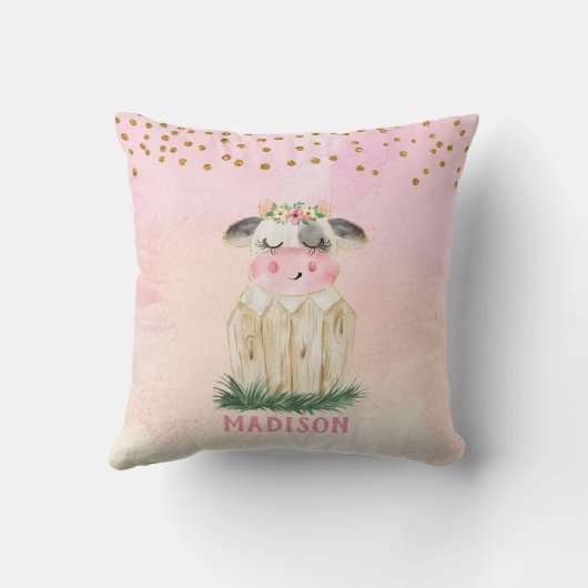 Sierkussen voor persoonlijk gebruik van Cute Pink  (Achterkant)