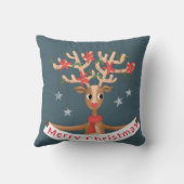 Sierkussen voor prettige kerstrendieren (Achterkant)