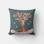 Sierkussen voor prettige kerstrendieren (Voorkant)