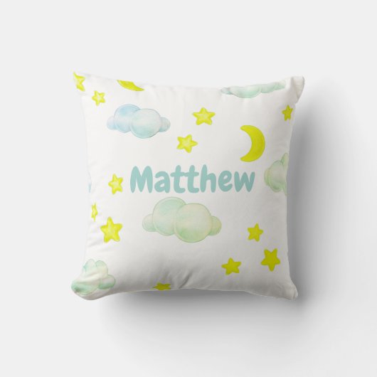 Sierkussen voor vlottende wolken en sterren (Voorkant)