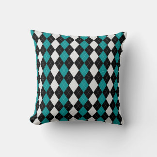 Sierkussen voor zwart-BLAUWGROEN diamanten ARGYLE 