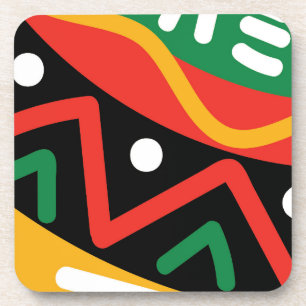 Sierkussen voor zwarte-geschiedenismaand Geografie Bier Onderzetter