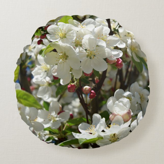 Sierkussen voorjaarsronde rond kussen (Voorkant)