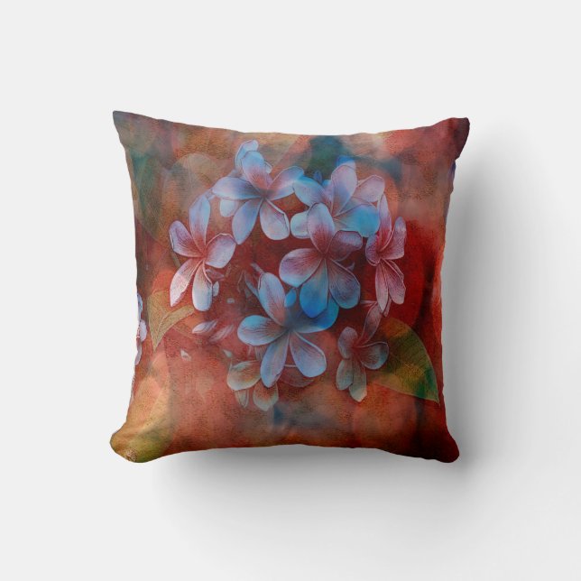 Sierkussen - Waterverf Pulmarie - Multi (Voorkant)