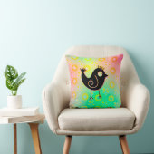 Sierkussen/Whimsical Bird Kussen (Stoel)