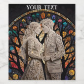 Sierkussen Wijn Etiket (Enkel label)