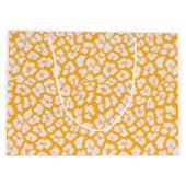 Sierkussen Wit geel abstract luipaard print Groot Cadeauzakje (Achterkant)