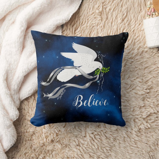 Sierkussen Witte Dove (Deken)