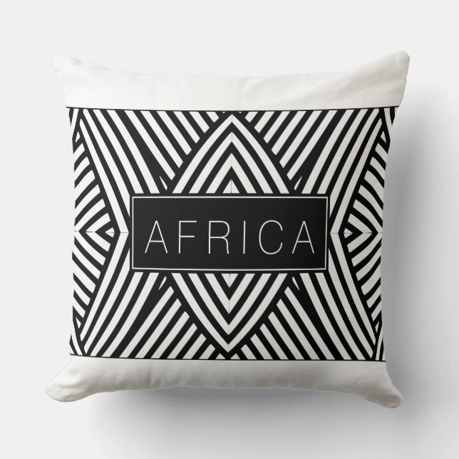 Sierkussen witte lijnen (Voorkant)