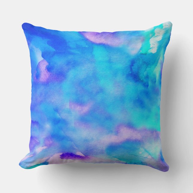 Sierkussen zee FOAM WATERVERF Retro ONTWERP (Voorkant)