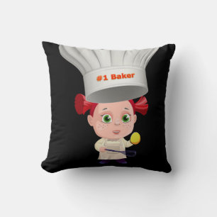 Sierkussennen Chef Eggs Breakfast Black Kussen