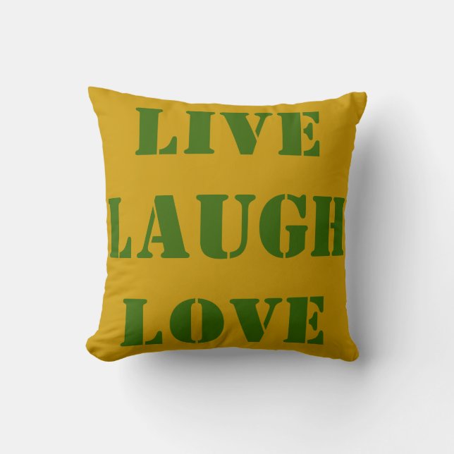 SIERKUSSENNEN - LIVE LIVE LAUGH - DECOR GIFTS KUSSEN (Voorkant)