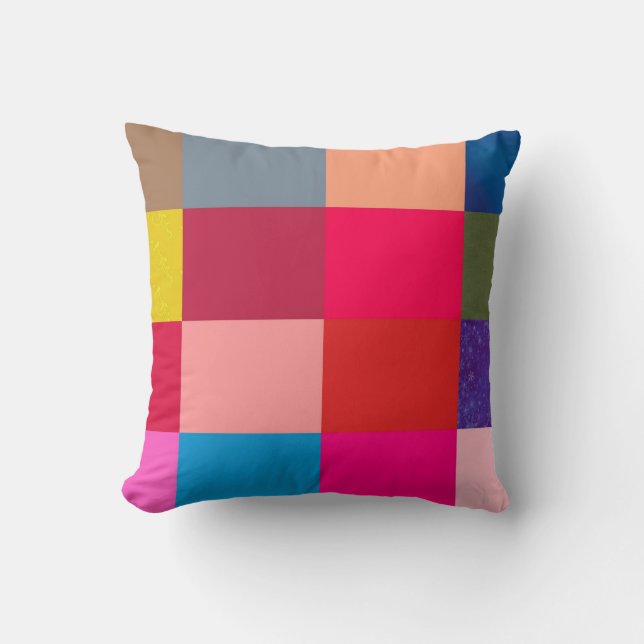 SIERKUSSENNEN - PATCHWORK QUILT DESIGN - GIFTEN KUSSEN (Voorkant)