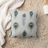 Sierkussennen pauw print kussen (Deken)