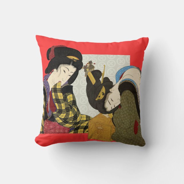 Sierkussennen voor Japans kunstontwerp Kussen (Voorkant)