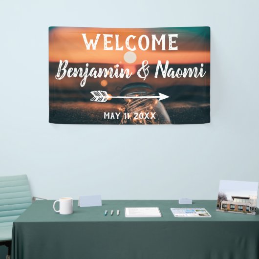 Sierlicht Bruiloft Welkom Banner (Beurs)