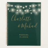 Sierlichten Signature Script Groen Goud Bruiloft Planner (Voorkant)