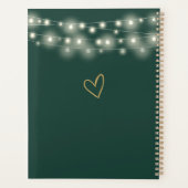 Sierlichten Signature Script Groen Goud Bruiloft Planner (Achterkant)
