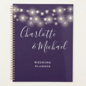 Sierlichten Signature Script Paarse Bruiloft Planner (Voorkant)