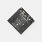 Sierlichtjes Rustiek Zwart Hout Boho Schuur Bruilo Servet (Hoek)