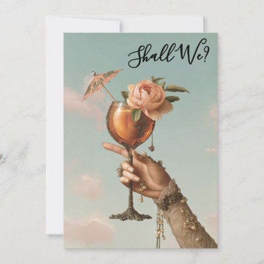 *~* Sierlijk 3 A101 Cocktail FOTO  DE VRIJGELLELLE Kaart (Voorkant)