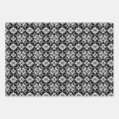 sierlijk 3D zwart-wit ontwerp Inpakpapier Vel (Voorkant 3)